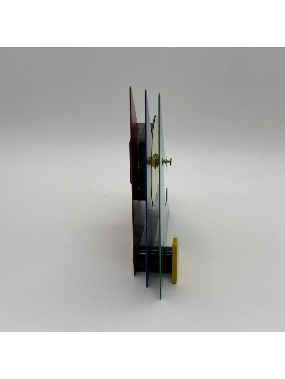 1980s Multicolor Stacked Desk or Mantel Clock does not work check description